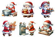 Santa Baking Clipart, an Illustration by Designworld (Thumbnail 2 of 6)