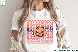 Retro Halloween SVG Bundle,Halloween