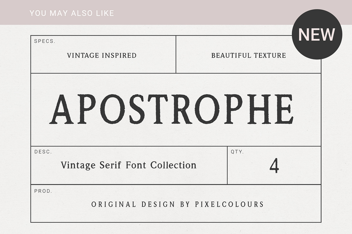 Apothecary Serif Font Collection, a Serif Font by pixelcolours (Photo 14 of 14)
