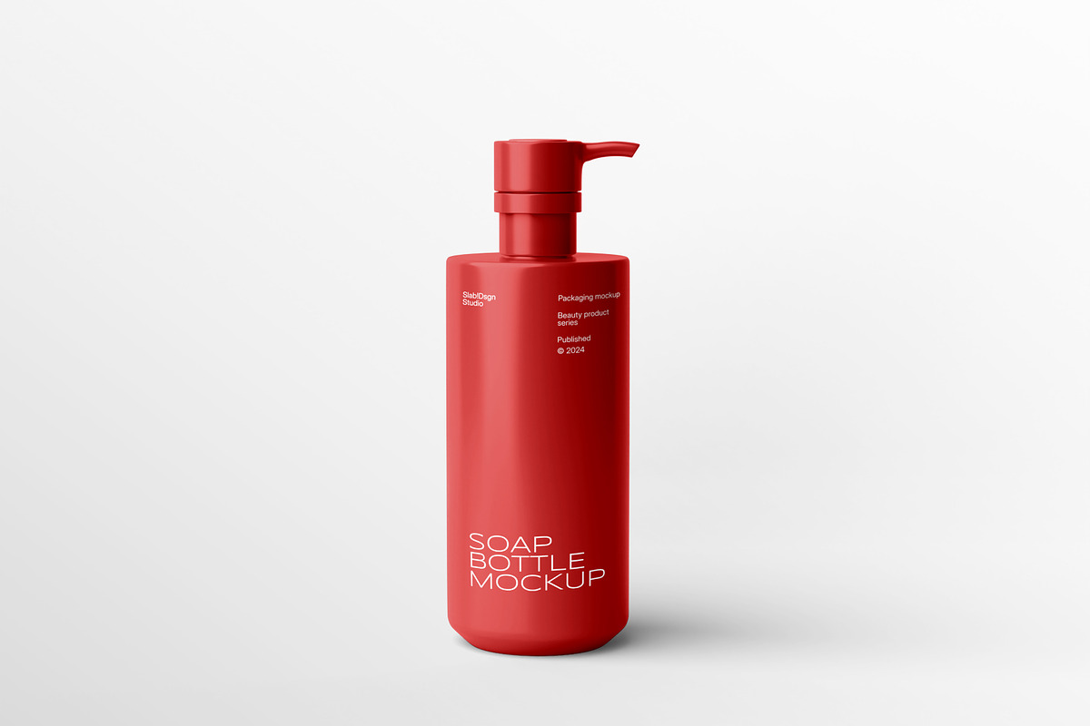 Elegant Soap Bottle Mockup, a Packaging Mockup by SLAB! Design (Photo 4 of 10)