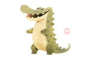 Cute Baby Crocodile Animal, an Animal Illustration by ⋒DesignECShop⋒ (Thumbnail 1 of 3)