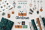 Christmas kittens, an Animal Illustration by OxanaTally (Thumbnail 1 of 12)