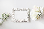 White on White Roses Mockup, a Product Mockup by Made By  Marisa (Thumbnail 3 of 3)