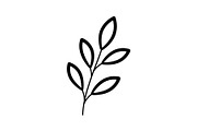 Botanical Leaf Silhouette Bundle, an Illustration by Creativeshirt (Thumbnail 20 of 51)