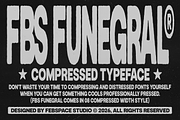 FBS Funegral - Compressed Font, a Sans Serif Font by Febspace Studio (Thumbnail 1 of 14)