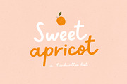 Sweet apricot | Handwritten Font, a Script Font by AngelinaKovel (Thumbnail 1 of 9)