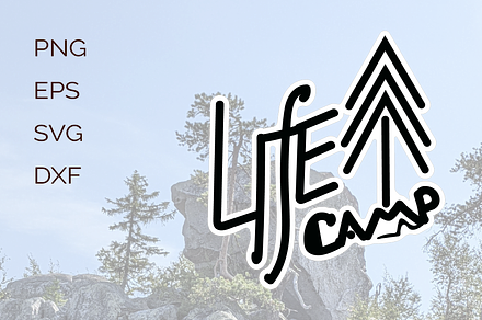 Camp Life. sticker