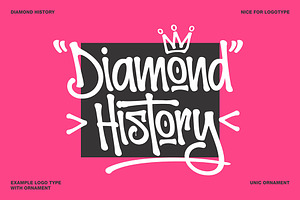 Diamond History Graffiti (font duo)