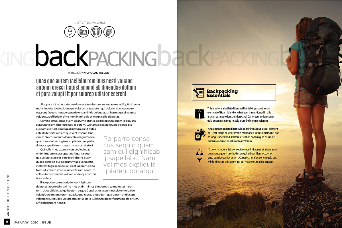 Travel Magazine, a Magazine Template by potterDesigns (Photo 8 of 13)
