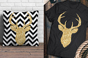 Glitter Deers, an Object Graphic by BlackCatsMedia (Thumbnail 4 of 5)
