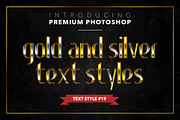 Gold & Silver #1 - 20 Text Styles, a Layer Style Add-On by Jonas Stensgaard (Thumbnail 20 of 23)