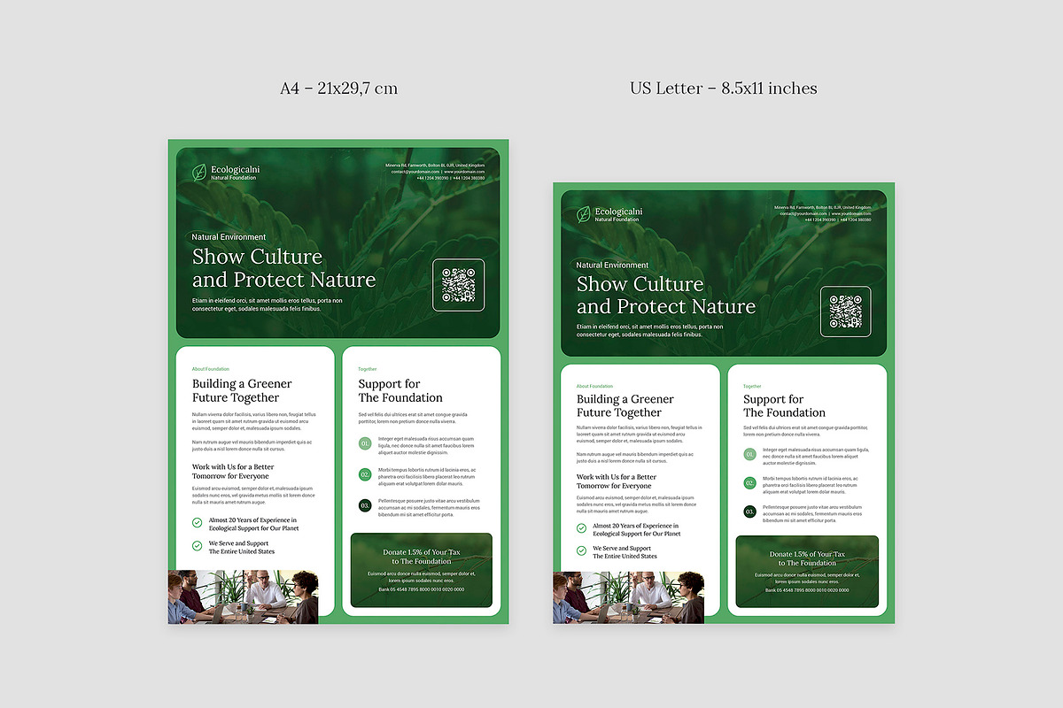 Ecology Foundation Flyer Template, a Flyer Template by artbart (Photo 7 of 9)