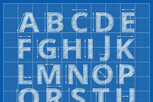 Blueprint Alphabet