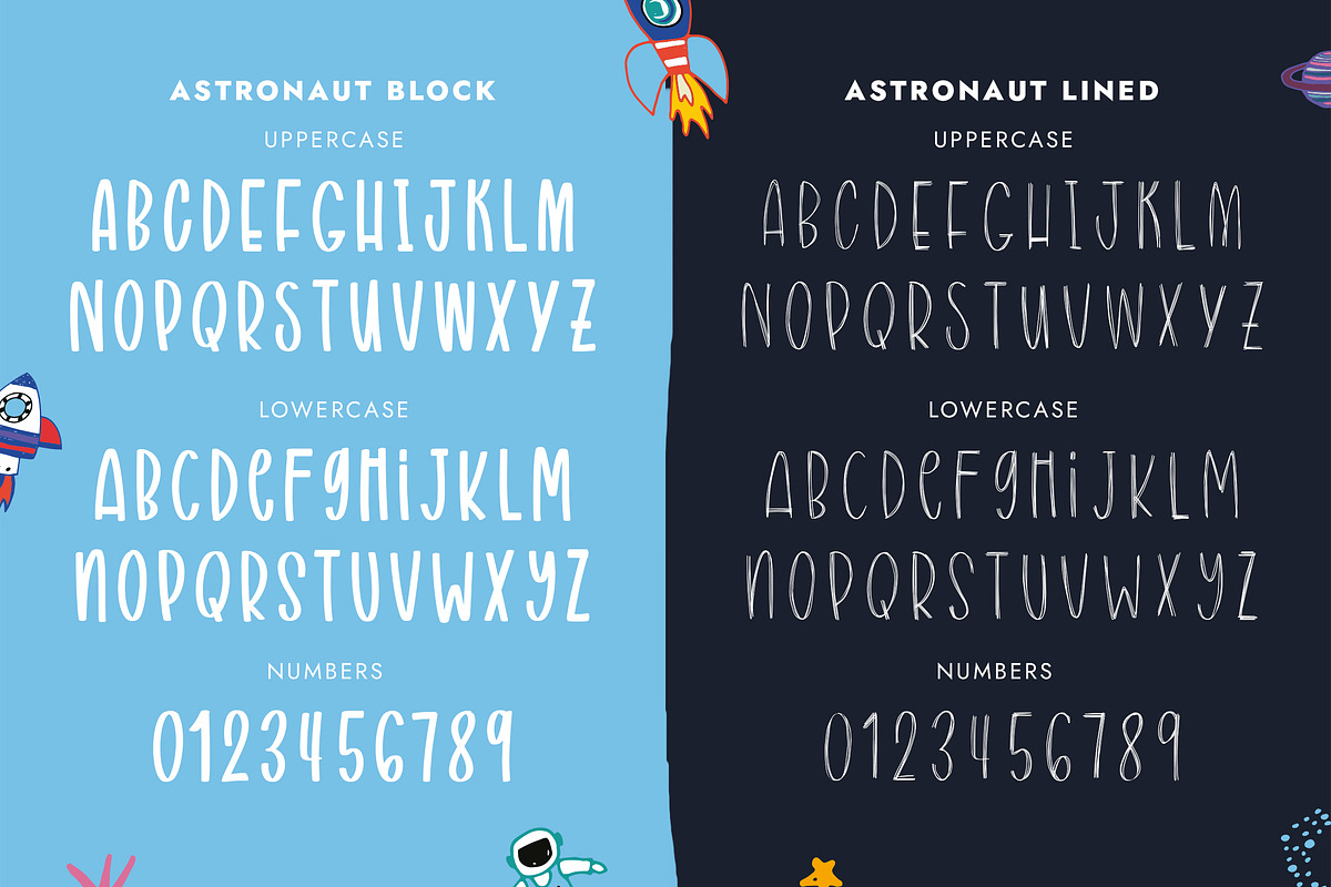 Astronaut Font, a Font by Lollipop Hand Drawn (Photo 6 of 7)