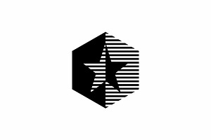 Hexagon Star Logo, a Branding & Logo Template by Buqancreative