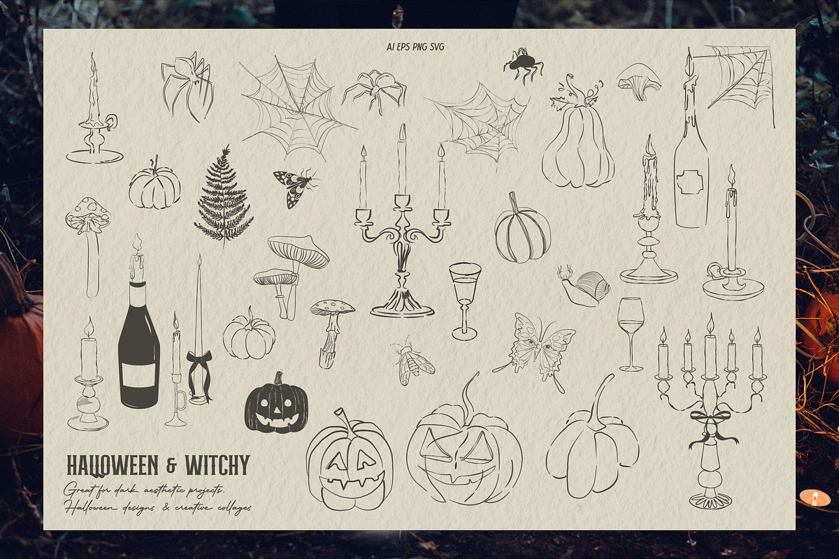 Nevermore: Gothic & Witchy Pack, an Object Graphic by Mio Buono (Photo 8 of 17)