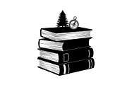 Vintage Book Stack Adventure Bundle, an Illustration by Designs_River (Thumbnail 2 of 31)