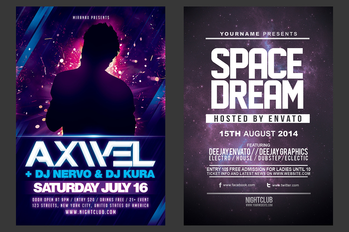 7 Space Flyer Bundle, a Design Template by PopotLane (Photo 5 of 5)