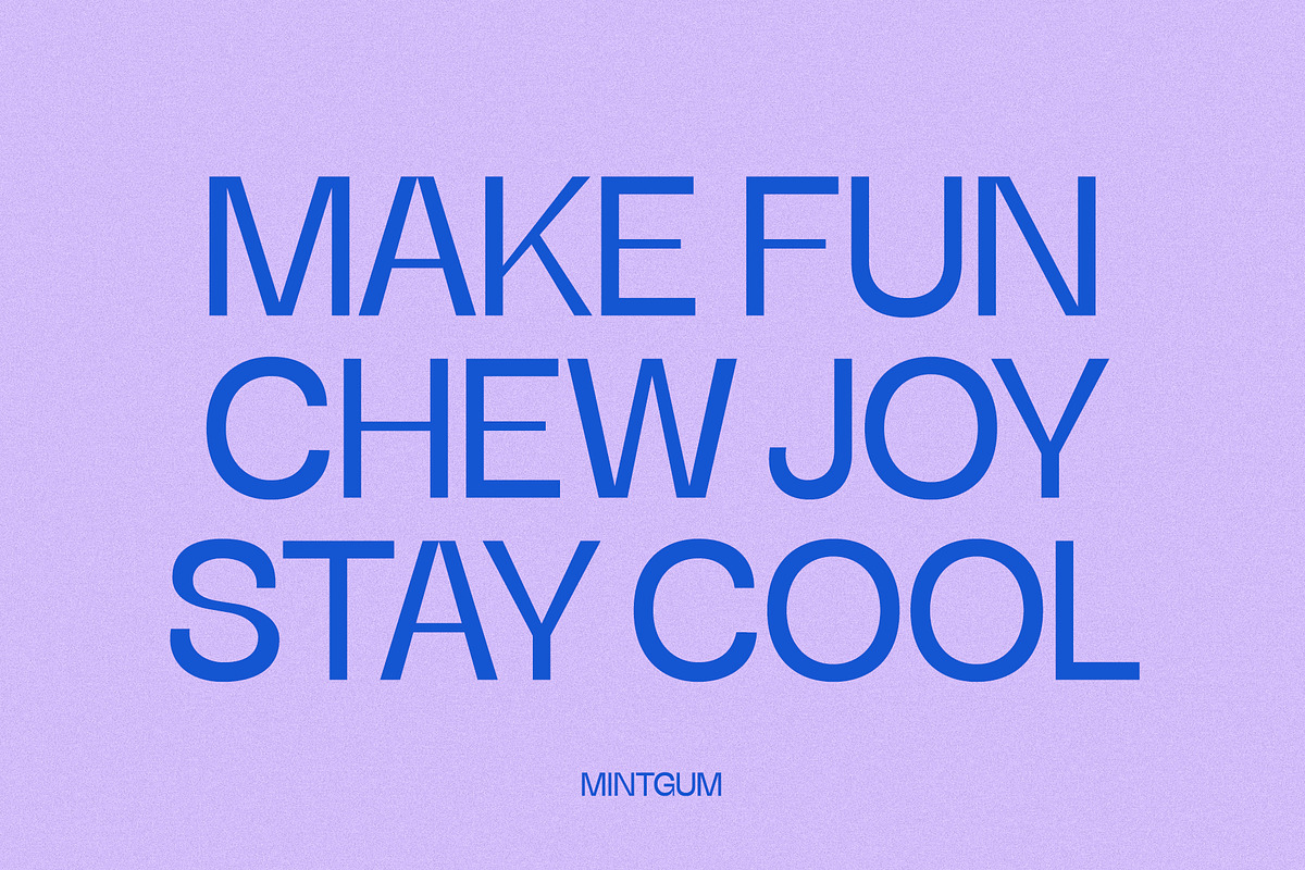Mintgum Pop Display, a Sans Serif Font by BilberryCreates (Photo 5 of 12)
