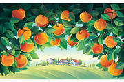 Summer fruity landscape, a Food Illustration by Countryside life (Thumbnail 2 of 13)