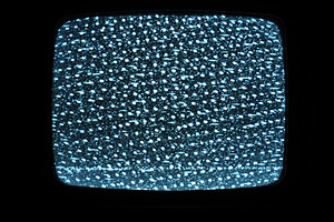 real detuned analog tv static noise glitch