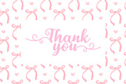 Dreamy Pink Bows & Hearts Pattern, an Illustration by Stellalunarts (Thumbnail 4 of 4)