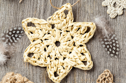 Natural Crochet Christmas decor, a Holiday Photo by Andriana Syvanych