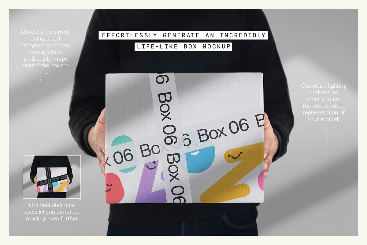 Packaging Box 06 Mockup, a Packaging Mockup by mockstar (Photo 3 of 10)