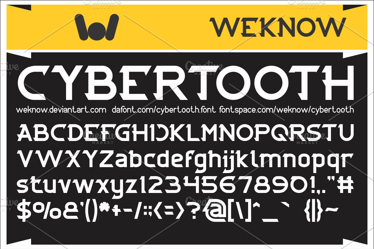 cybertooth font preview 2