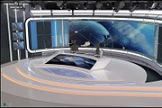 Virtual TV Studio News Set 35, an Architecture 3D Model by akerStudio (Thumbnail 12 of 39)