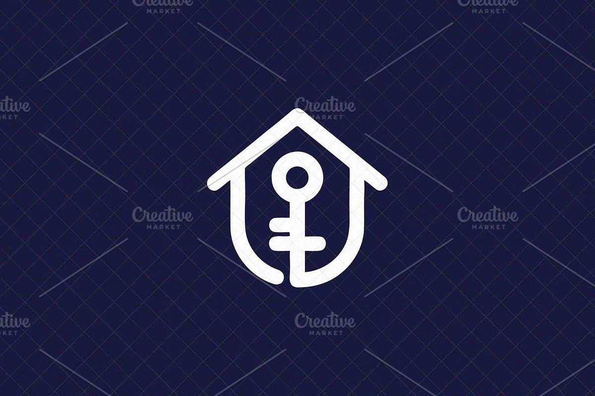 House Key Emblem, an Object Illustration by Vectorium Studio (Photo 3 of 4)