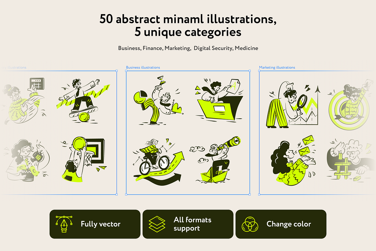 Triksy MinimaI Illustrations, an Empty State Illustration by Welovegraphics (Photo 2 of 7)