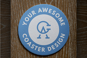 Round Coaster Mockup Pack