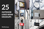 25 Outdoor Logo Signs Mockups, a Product Mockup by Mint Mockups (Thumbnail 1 of 17)