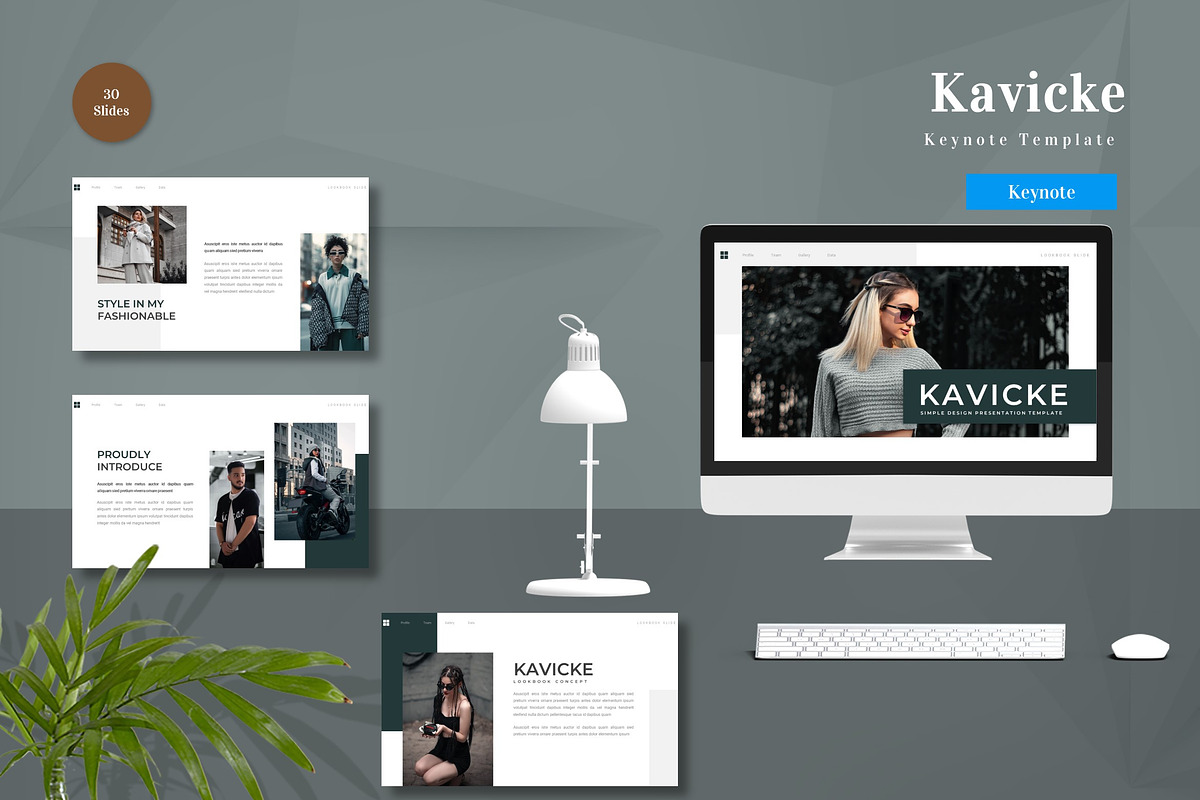 Kavicke - Keynote Template, a Presentation Template by StreaksideStd (Photo 1 of 4)