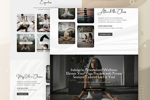 Yoga Instructor Website Templaate