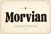 Morvian, a Serif Font by Wow Magic (Thumbnail 1 of 3)