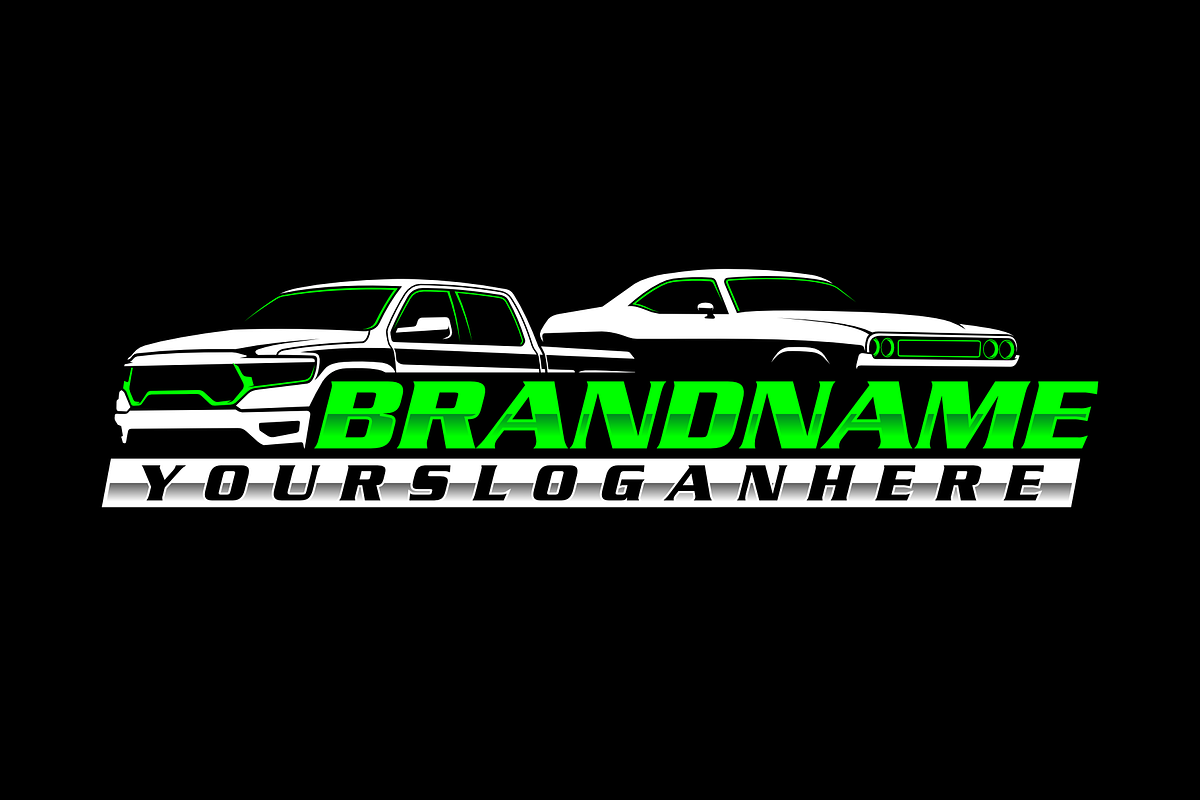 car and pickup logo template, an Object Graphic by TFamz (Photo 2 of 3)
