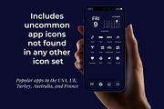 300 Dark Blue Minimal iOS Icon Pack, an Icon by A Good Design Studio (Thumbnail 2 of 5)