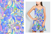 Cosmic Flora seamless pattern, a Pattern Graphic by Designnina Shop (Thumbnail 5 of 11)