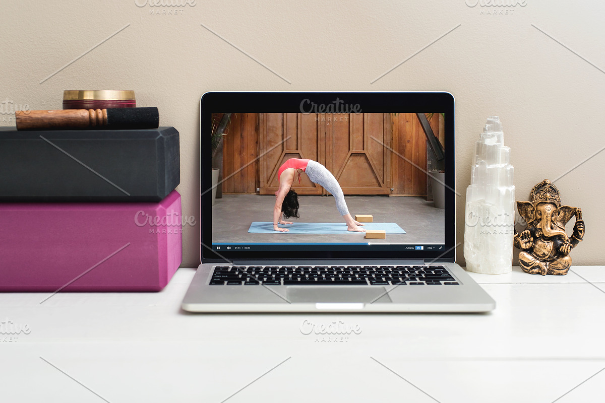 Yoga Instructor Mockup Bundle, a Books & Magazine Mockup by Ashley Alexandra Design (Photo 11 of 15)