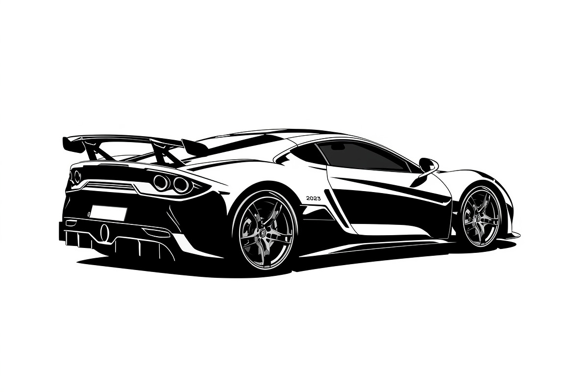 Racing Car Silhouette Set, an Illustration by BIPLOB EXPERT (Photo 3 of 9)