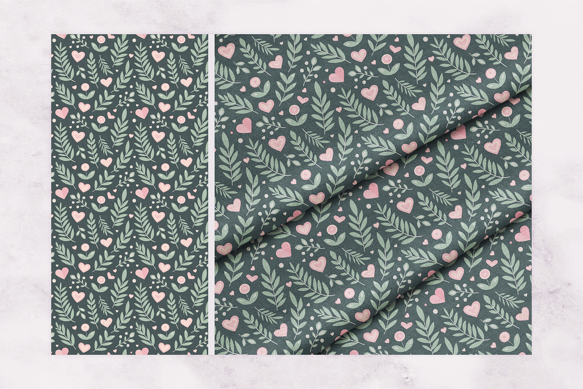 Hearts, leaves, flowers and shapes, a Texture Graphic by LartGraphics (Photo 4 of 9)