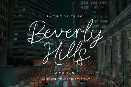 Beverly Hills - Handwriten Script fo