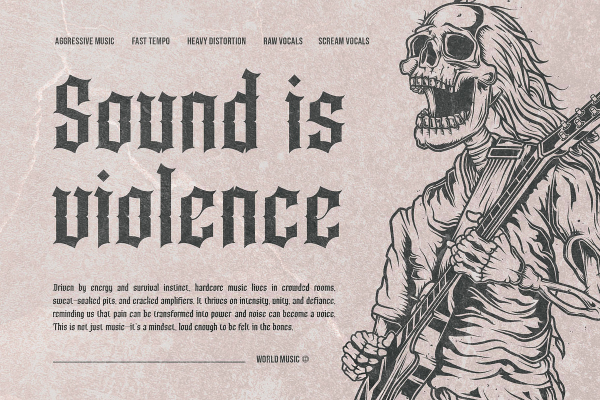Maknin | Dark and Gothic Blackletter, a Blackletter Font by Ermedia Studio (Photo 9 of 10)
