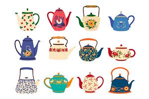 Cartoon Ceramic Teapots, Kettles