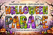 Halloween Parade - Color SVG Font, a Symbol Font by BBtypeStudios (Thumbnail 1 of 10)