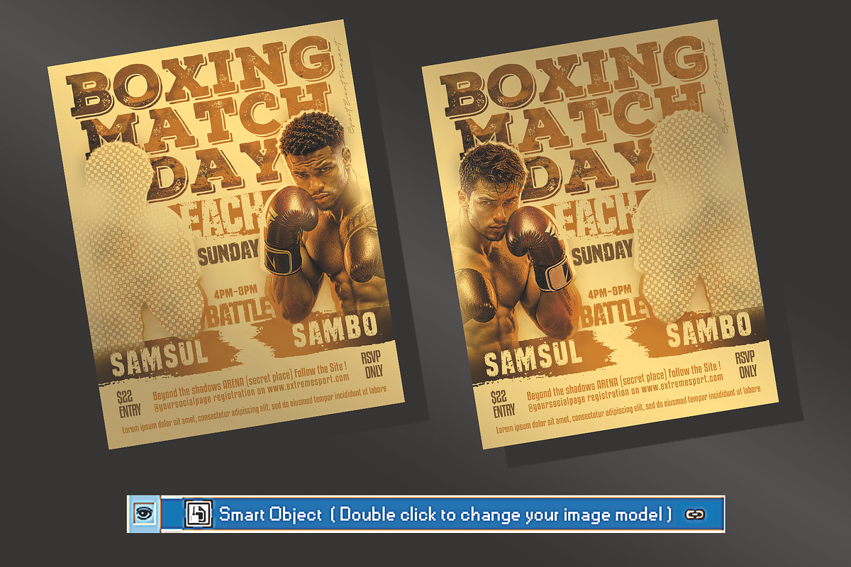 Boxing Sport Flyer Template, a Flyer Template by regalDRAW (Photo 5 of 6)