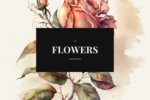 Watercolor Flowers Collection