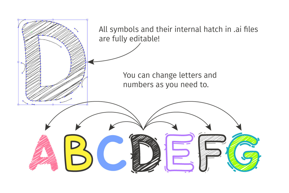 Cartoon Doodle Font preview 5